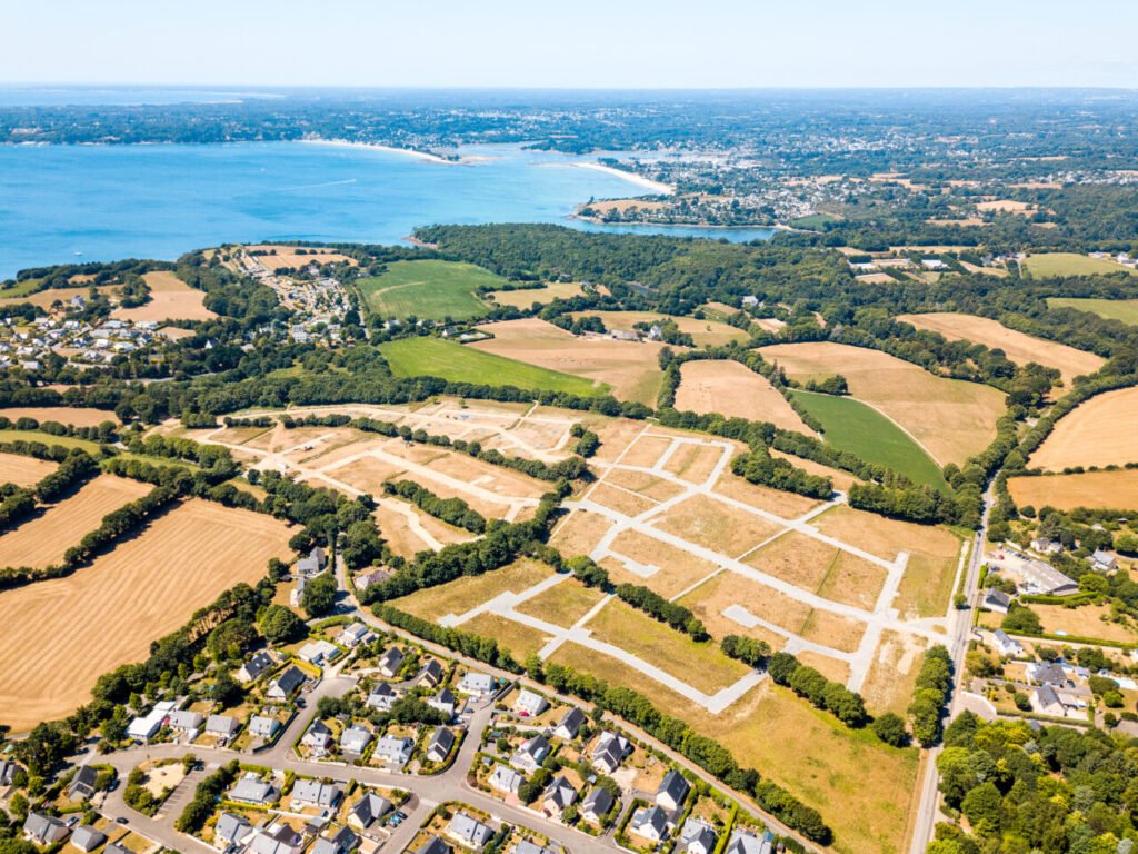 photos aérienne lotissement Opac Finistère